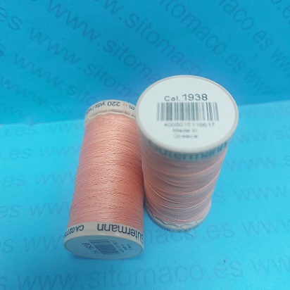 SET 2 BOBINAS GUTERMAN ACOLCHADO 200m SALMON COD.: 1938